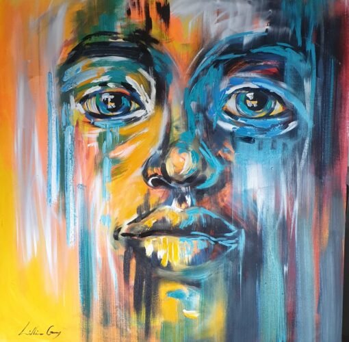 Dineo Lillian Gray Oil painting