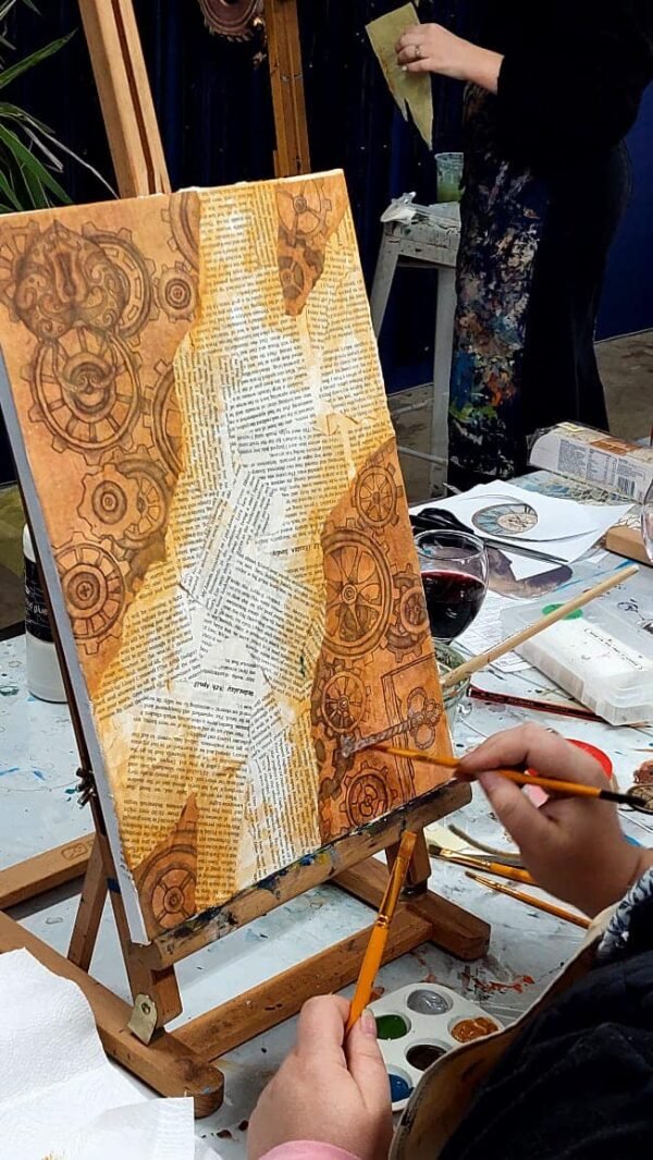 26 Sep 2025 Steampunk Mixed Media Paint Night 19:00 - Image 9