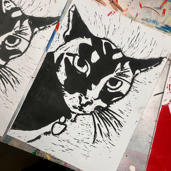 6 July 2025 Linocut Printmaking Workshop - Image 17
