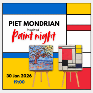 30 January 2026 Piet Mondrian inspired Paint Night 19:00