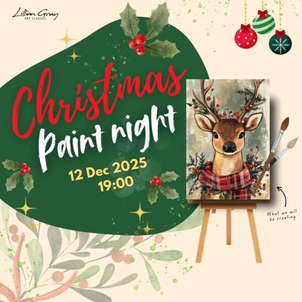 12 Dec Christmas Paint Night 19:00