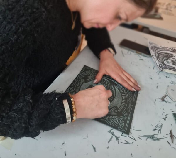6 July 2025 Linocut Printmaking Workshop - Image 20
