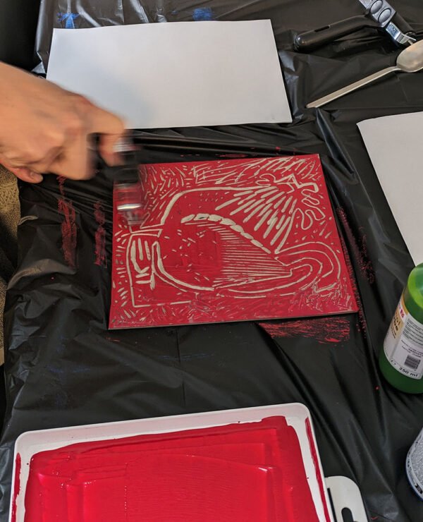6 July 2025 Linocut Printmaking Workshop - Image 25