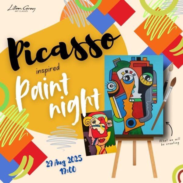 29 Aug 2025 Picasso inspired Paint Night 19:00