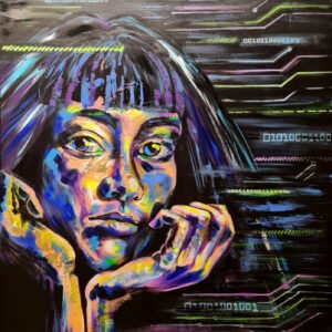 Blue_Seeing a better future for all artwork by South African artist Lillian Gray 02 (7)