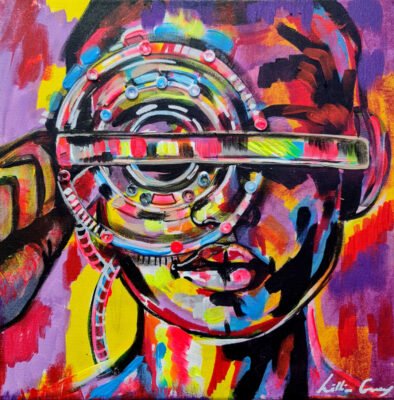 Deus_Seeing a better future for all artwork by South African artist Lillian Gray (1)