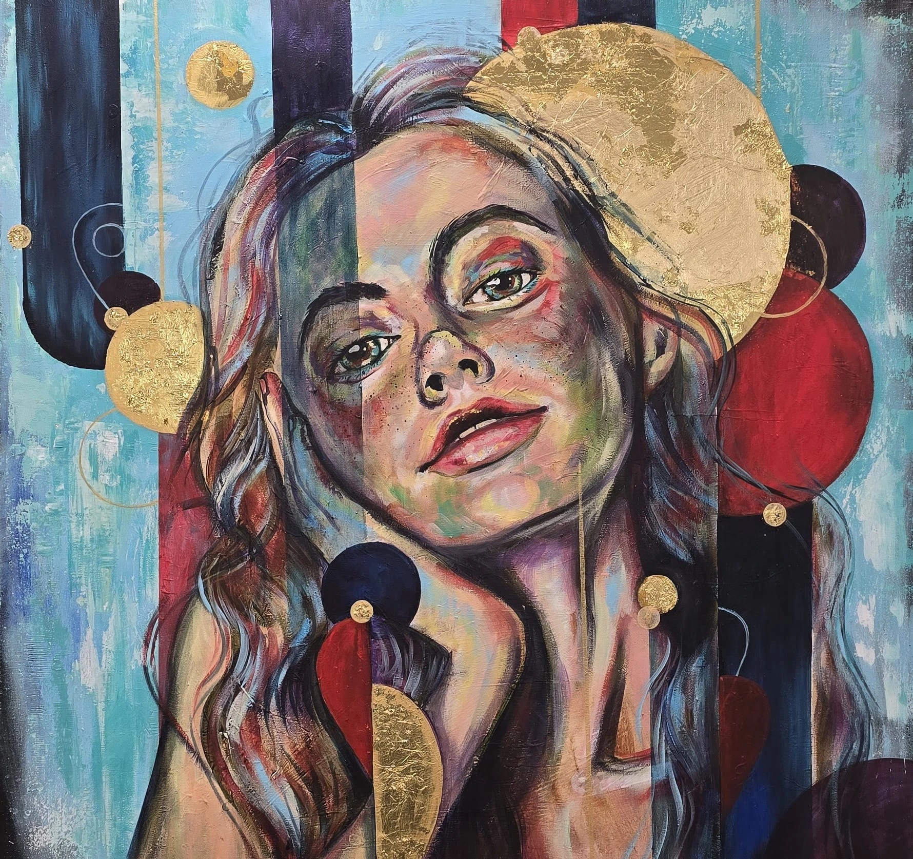 LinearThoughts,CIrcularDreams_1x1m_South African artist _Lillian Gray